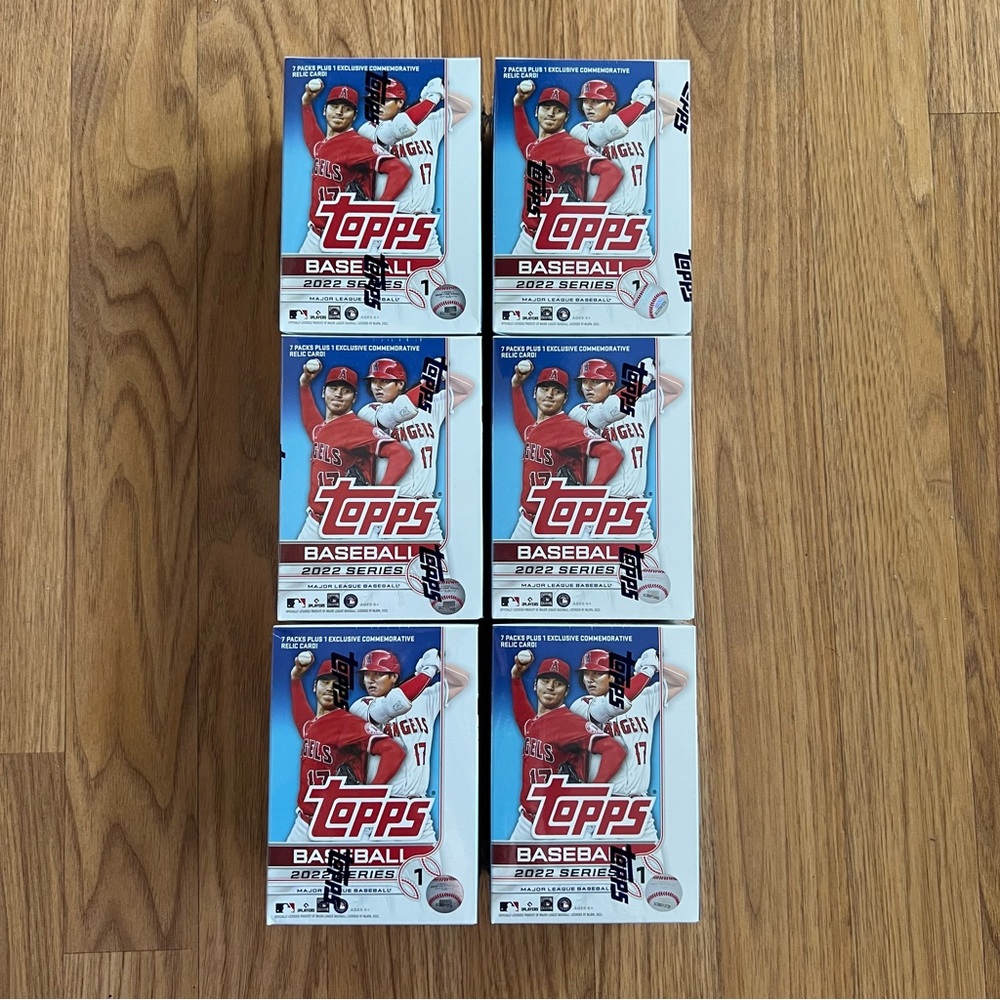 2022 Topps MLB Series 1 Baseball Blaster Box LOT of 6 SEALED NEW